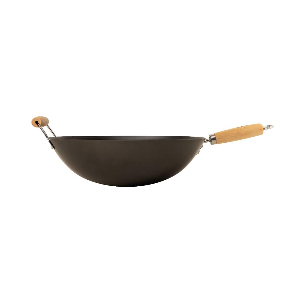 Panela Wok Oriental 34CM Aço Carbono Brayden Oster - 3