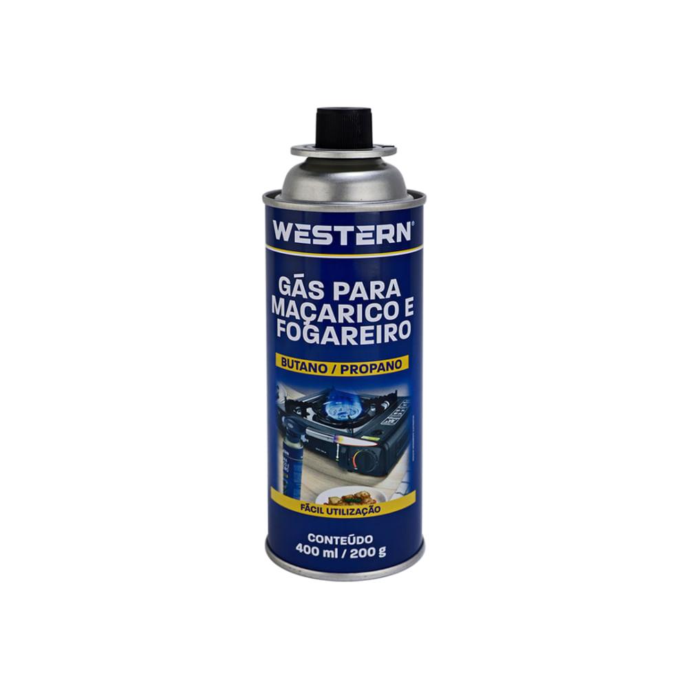 Gás Maçarico e Fogareiro Western 400ml - 1