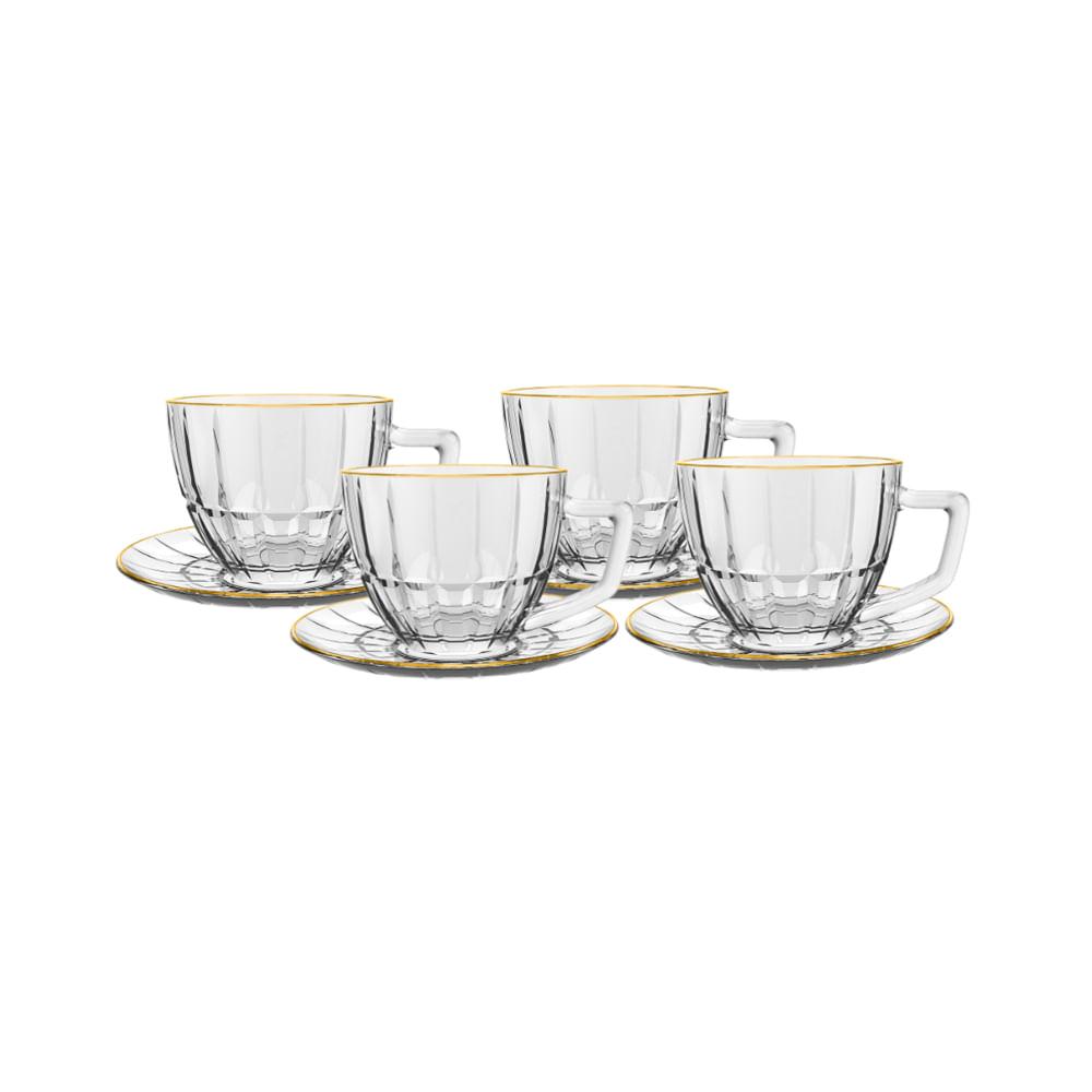Conjunto 4 Xícaras Café Cristal Hauskraft TRBD 90ml - 1