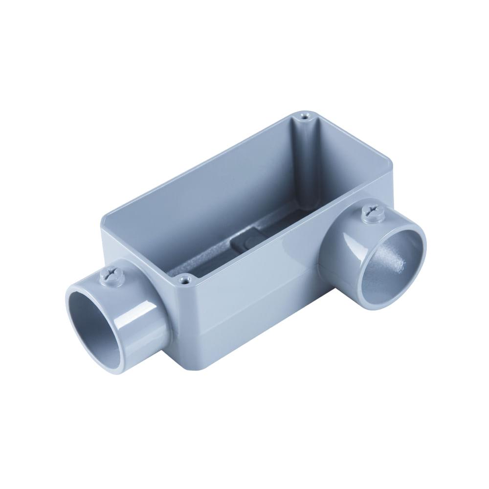 Condulete Fixo 1 Tipo LL Tramontina sem Tampa e Rosca com Pintura Eletrostática a Pó - 1