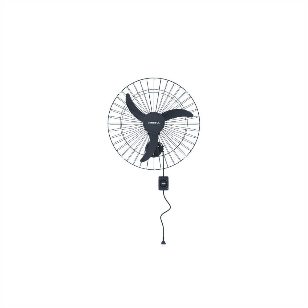 Ventilador Oscilante de Parede 60cm Preto Premium Ventisol - 1