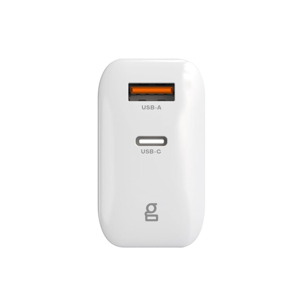 Carregador Turbo Geonav GaN 48W com Portas USB-C e USB Branco - 3