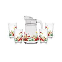 Conjunto Jarra e 4 Copos Vidro Jardim Hauskraft - 1