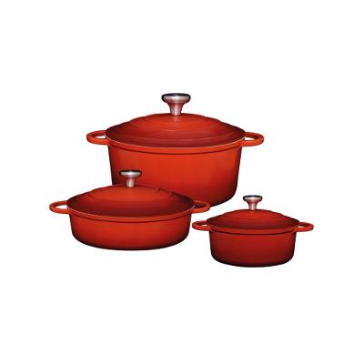Caçarolas Hauskraft Le Chef Vermelho 3 Peças