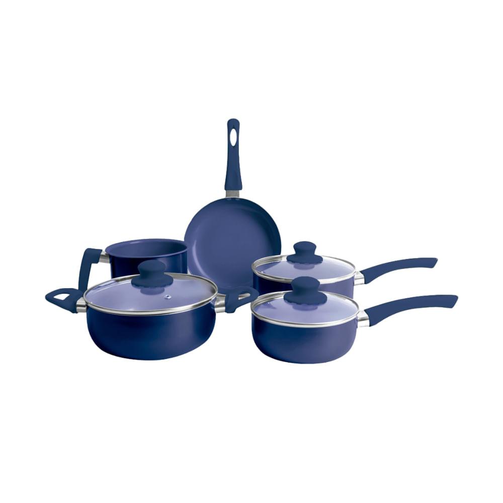 Jogo de Panelas Versalhes Hauskraft Azul 5 Peças - 1