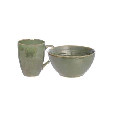 Conjunto Bowl e Caneca Maeve Hauskraft Verde 2 Peças