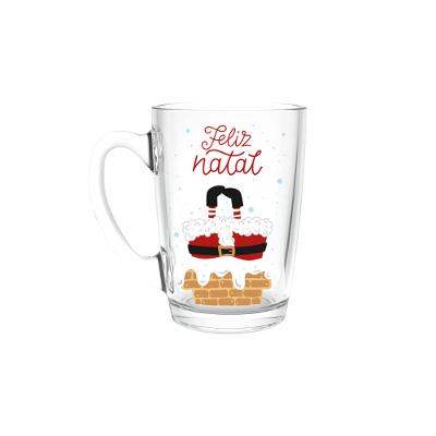 Caneca de Vidro Papai Noel Hauskraft 320ml