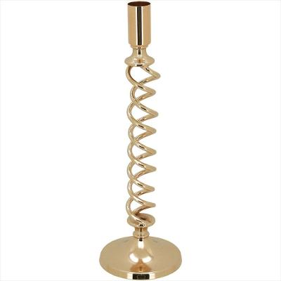 Castiçal Metal 29-8-8cm Dourado