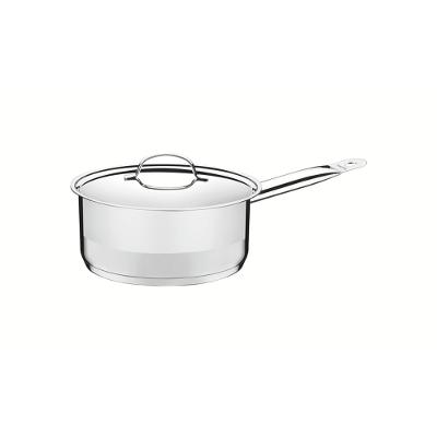 Panela Tramontina Professional Inox Fundo Triplo Tampa Plana 16 cm 1,4L