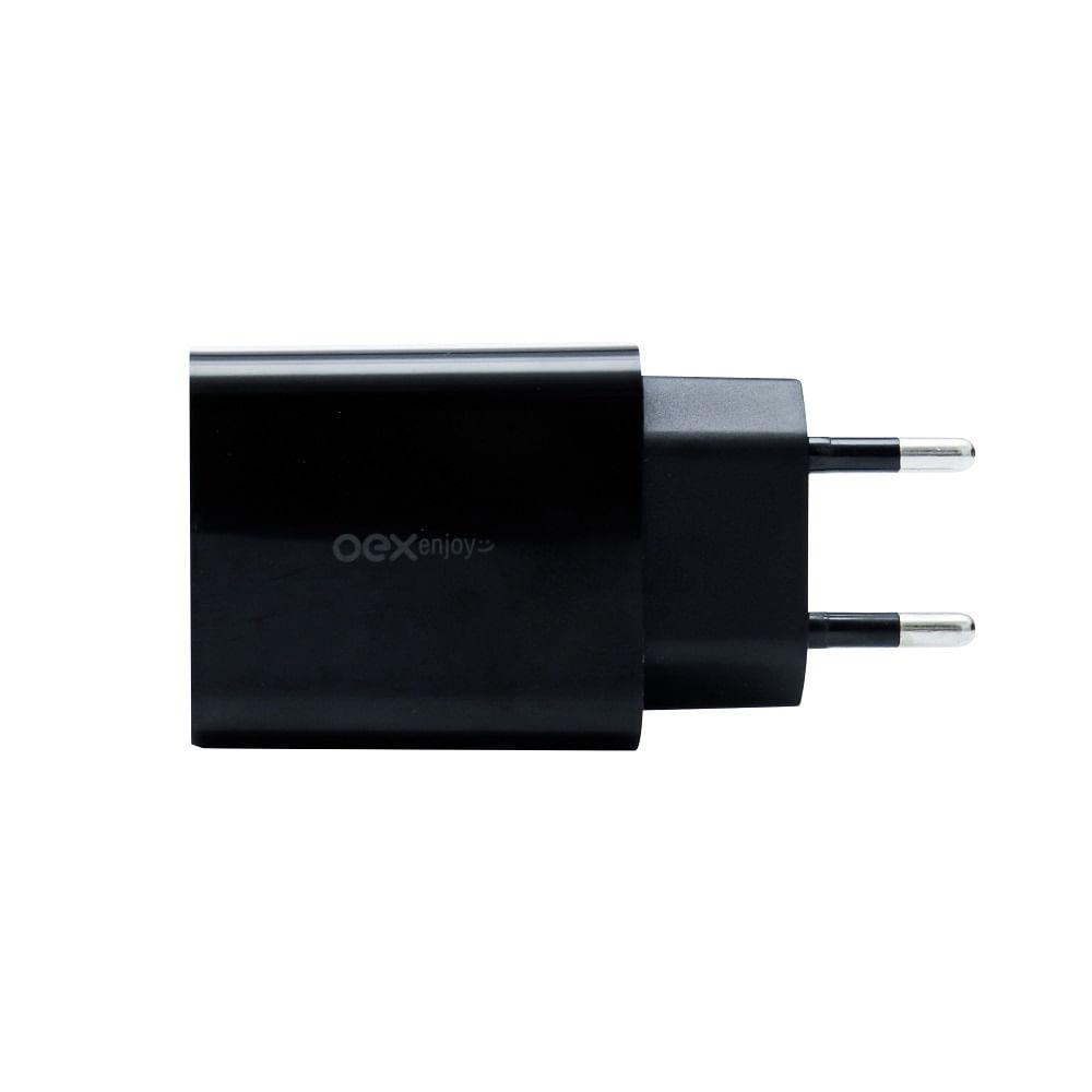 Carregador De Tomada Cg206 Preto  Oex Enjoy - 1