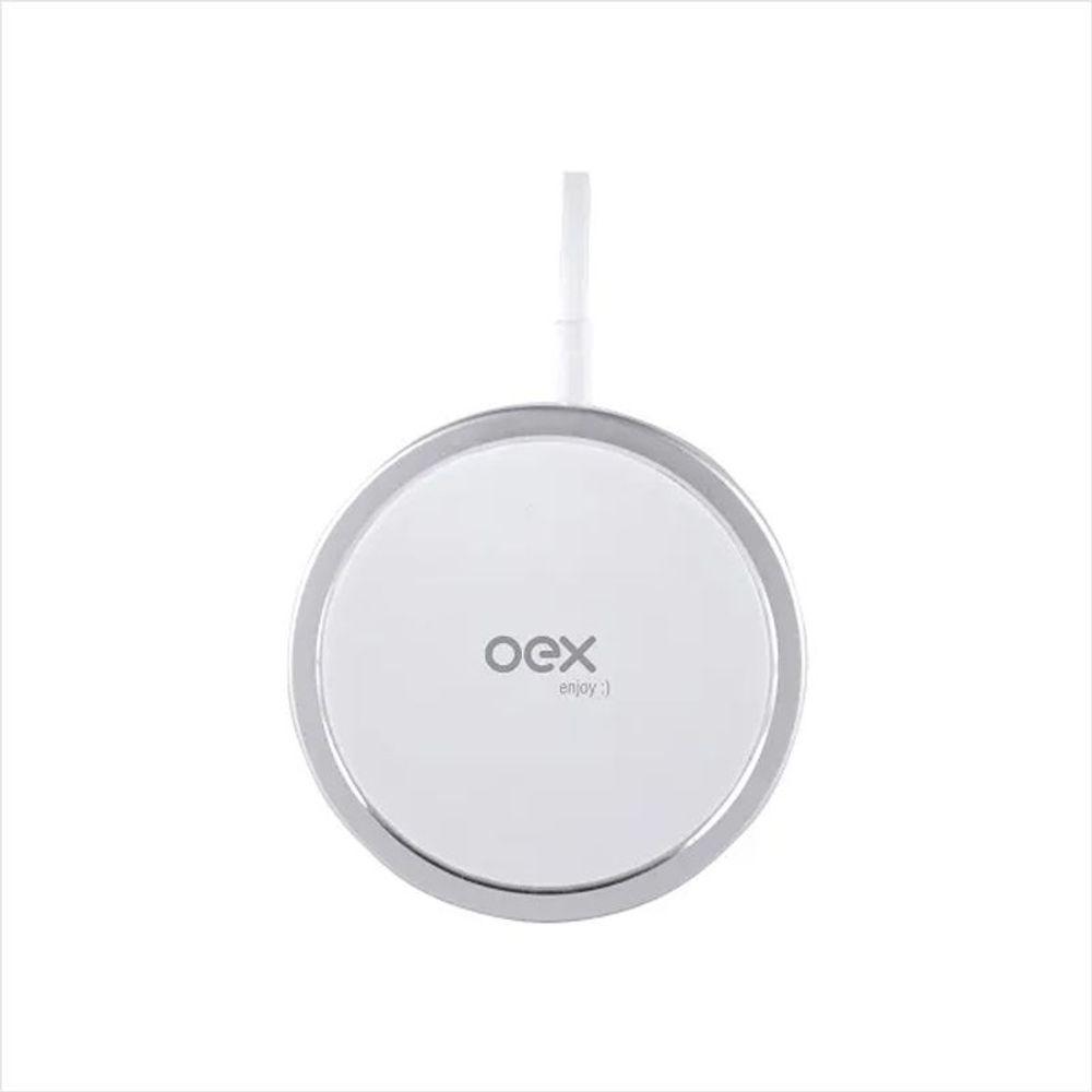 Carregador Wireless para Smartphone CW101 Branco Oex Enjoy - 1