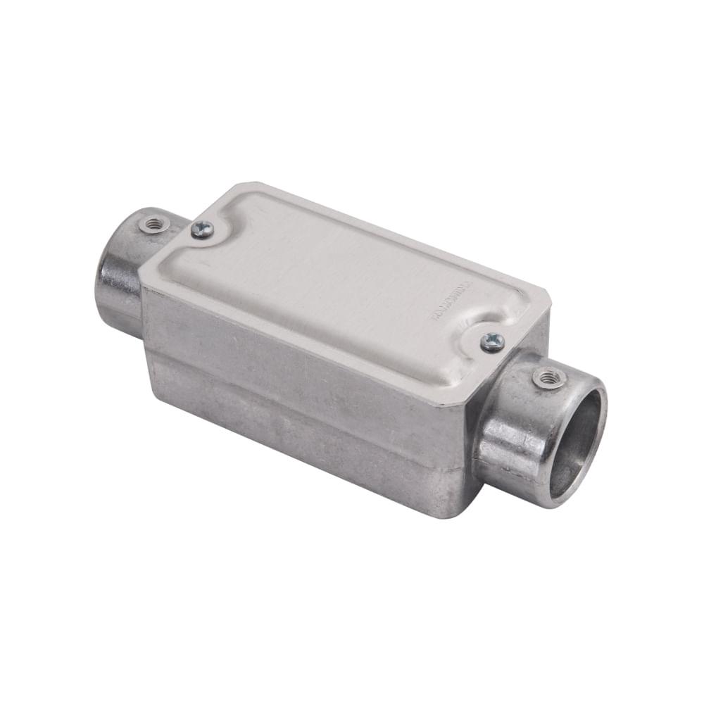 Condulete Fixo 3/4 Tipo C Tramontina com Tampa Estampada sem Rosca - 1