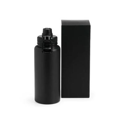 Garrafa Parede Dupla Na Cor Preta - 950 Ml