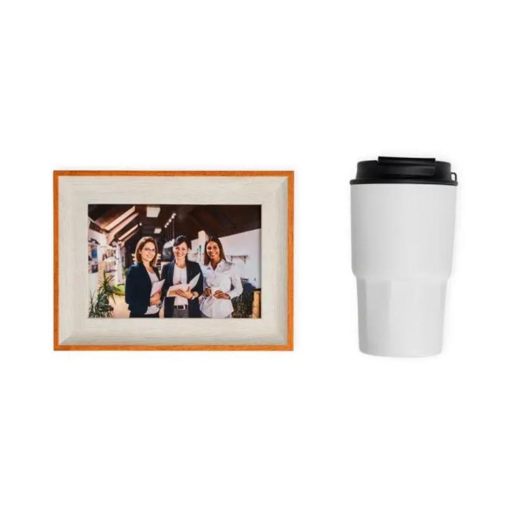 Kit Copo Térmico E Porta Retrato - 2 Peças - 1