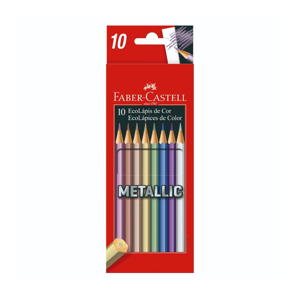 Ecolápis Cor Metallic 10 Cores Faber-Castell - 1