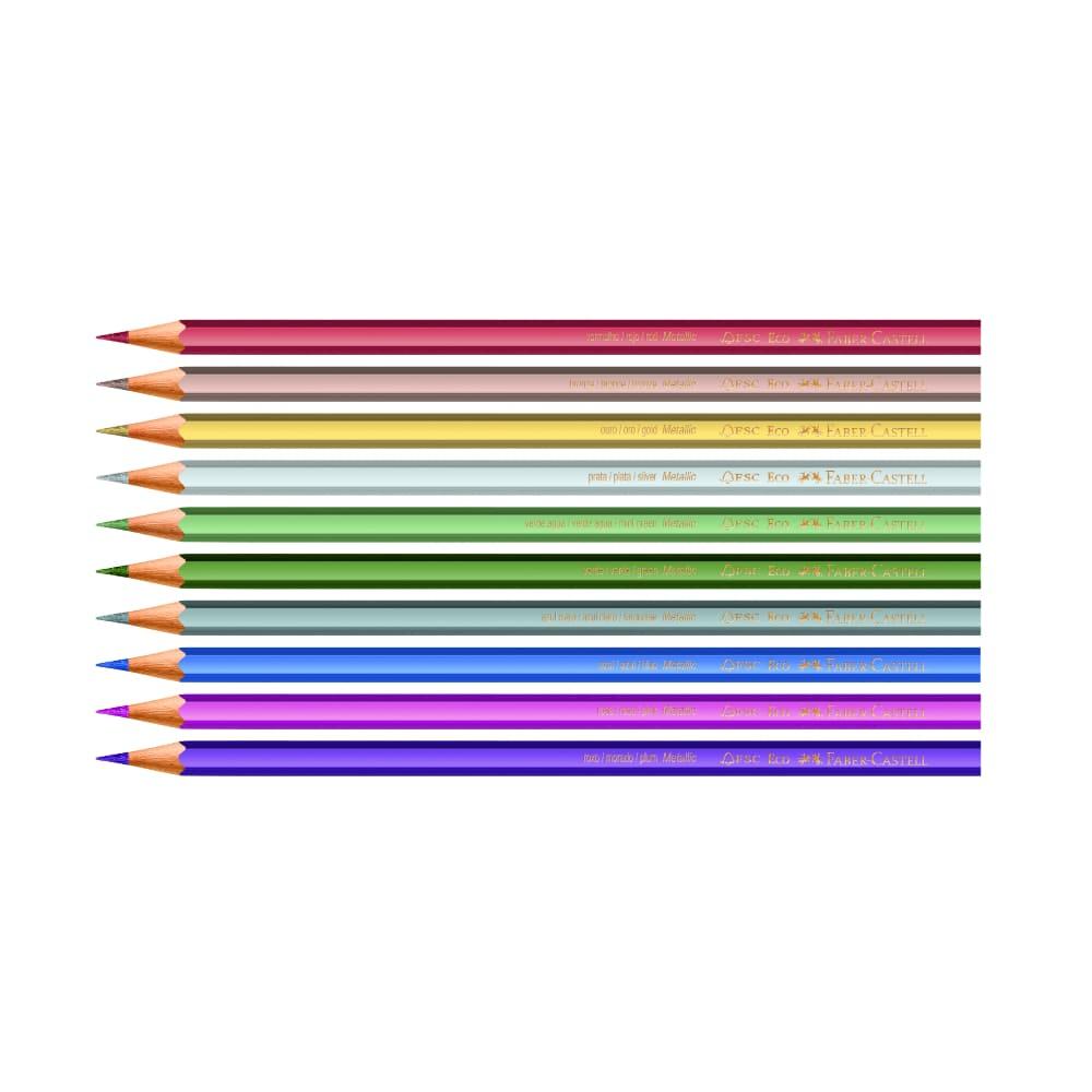Ecolápis Cor Metallic 10 Cores Faber-Castell - 2