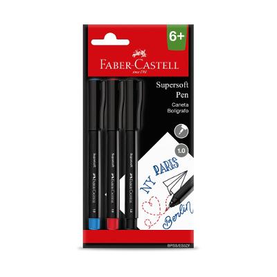 Caneta Supersoft 1,0mm - Cartela 3 Unidades Faber-Castell
