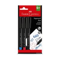 Caneta Supersoft 1,0mm - Cartela 3 Unidades Faber-Castell - 1