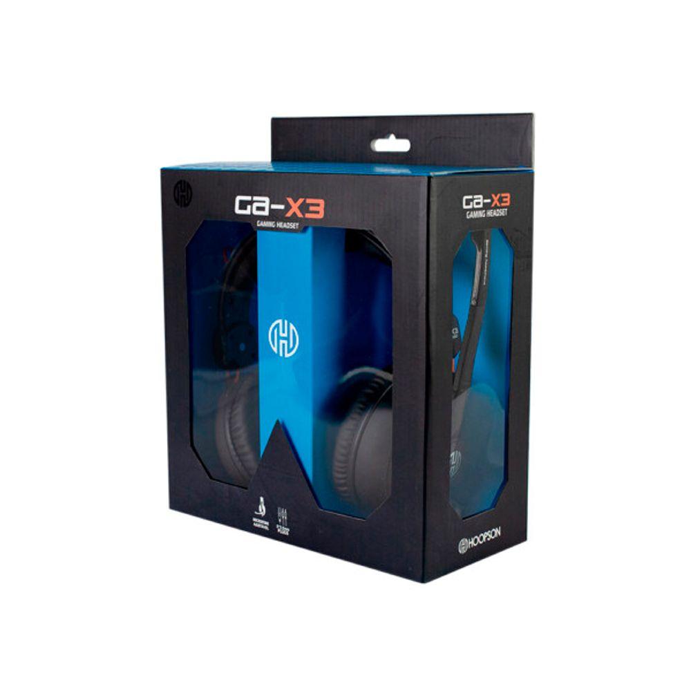 Headset Pro Game Stereo Hoopson GA-x3 Preto e Laranja - 3