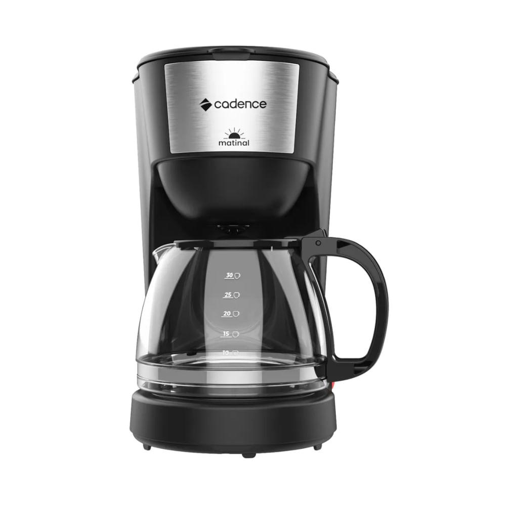 Cafeteira Cadence Preta com Inox 220V - 1