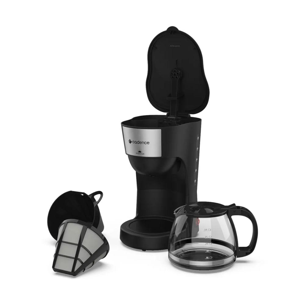 Cafeteira Cadence Preta com Inox 220V - 2