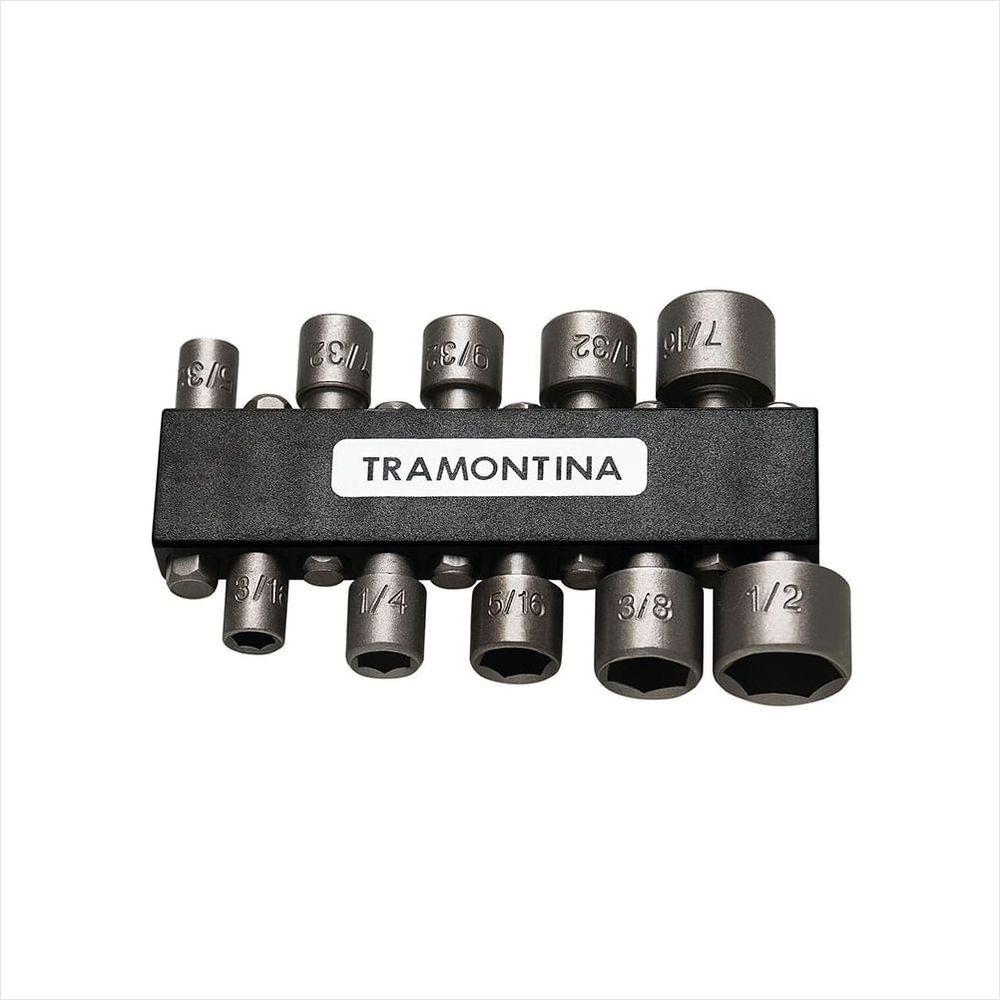 Jogo Ponteiras Tipo Soquete 10 Peças Tramontina - 1