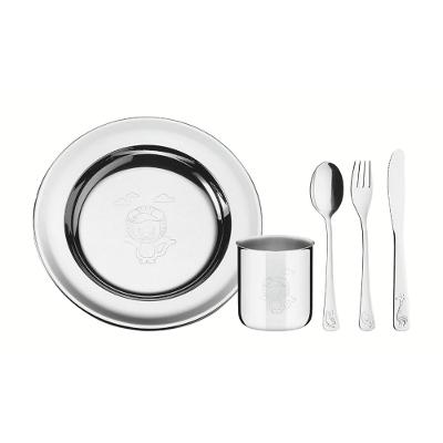 Kit Infantil Tramontina para Refeição Inox 5 Peças