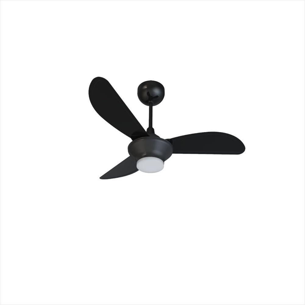 Ventilador de Teto Mistral Led 18W Preto Inverter Bivolt Ventisol - 1