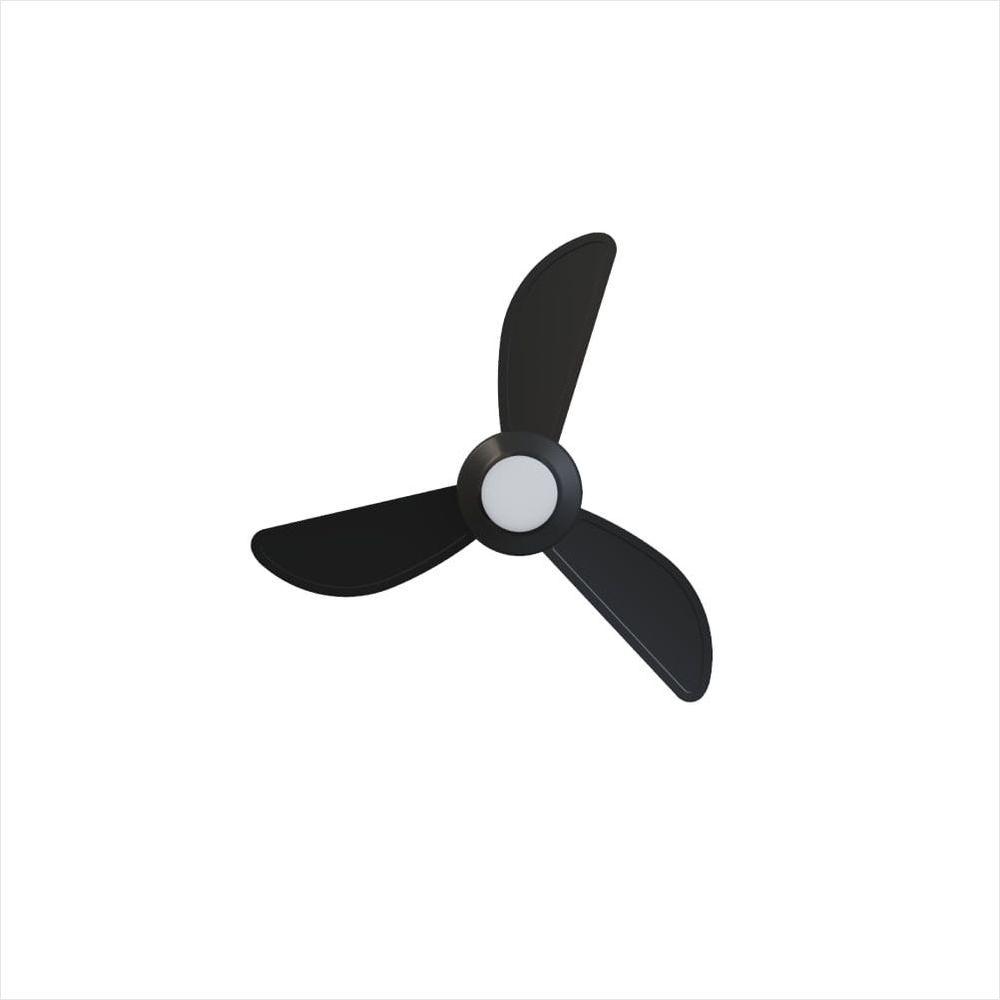 Ventilador de Teto Mistral Led 18W Preto Inverter Bivolt Ventisol - 2