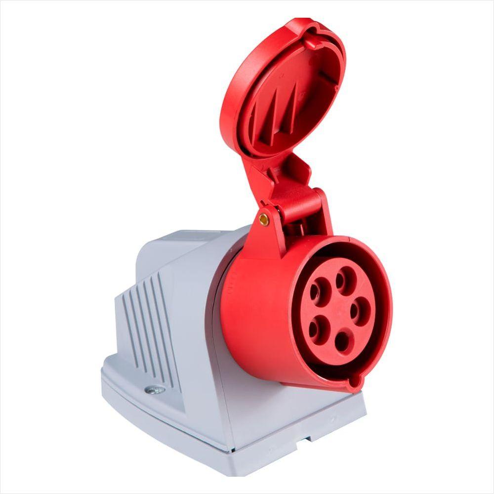 Tomada de Sobrepor Industrial 3P+N+T 32 A 380-415 Vca 6 H Tramontina - 1