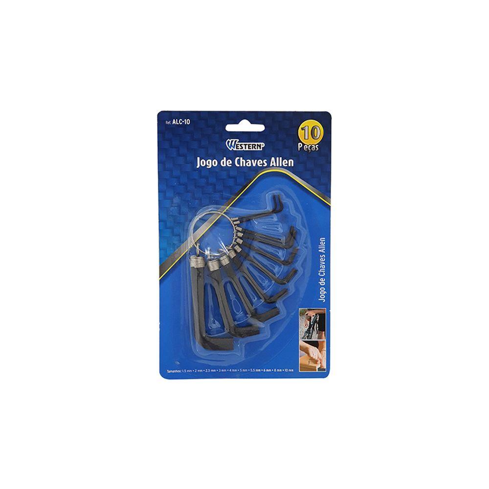 Chave Allen 1,5A10 10 Peças Western - 1
