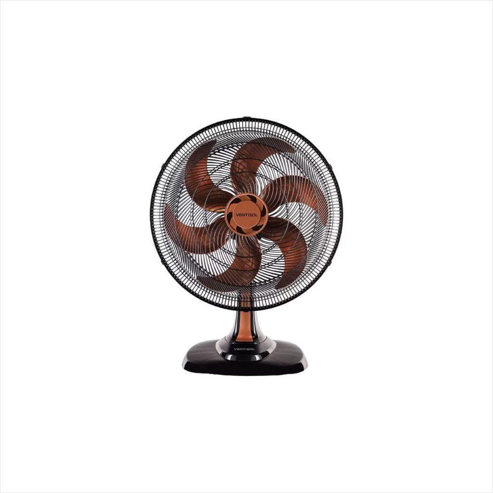 Ventilador Oscilante de Mesa Turbo 50cm Bronze 220V Premium Ventisol - 1