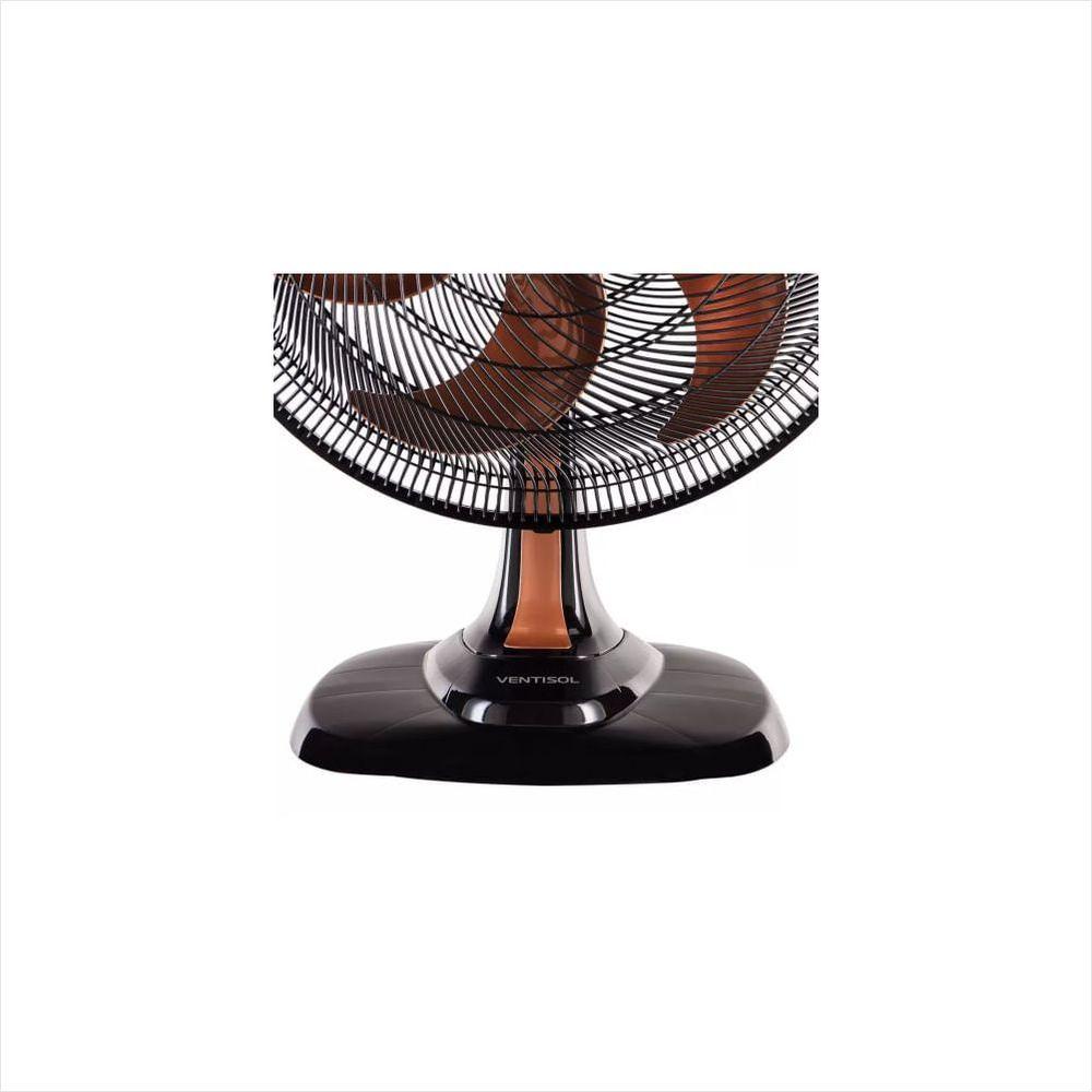 Ventilador Oscilante de Mesa Turbo 50cm Bronze 220V Premium Ventisol - 4