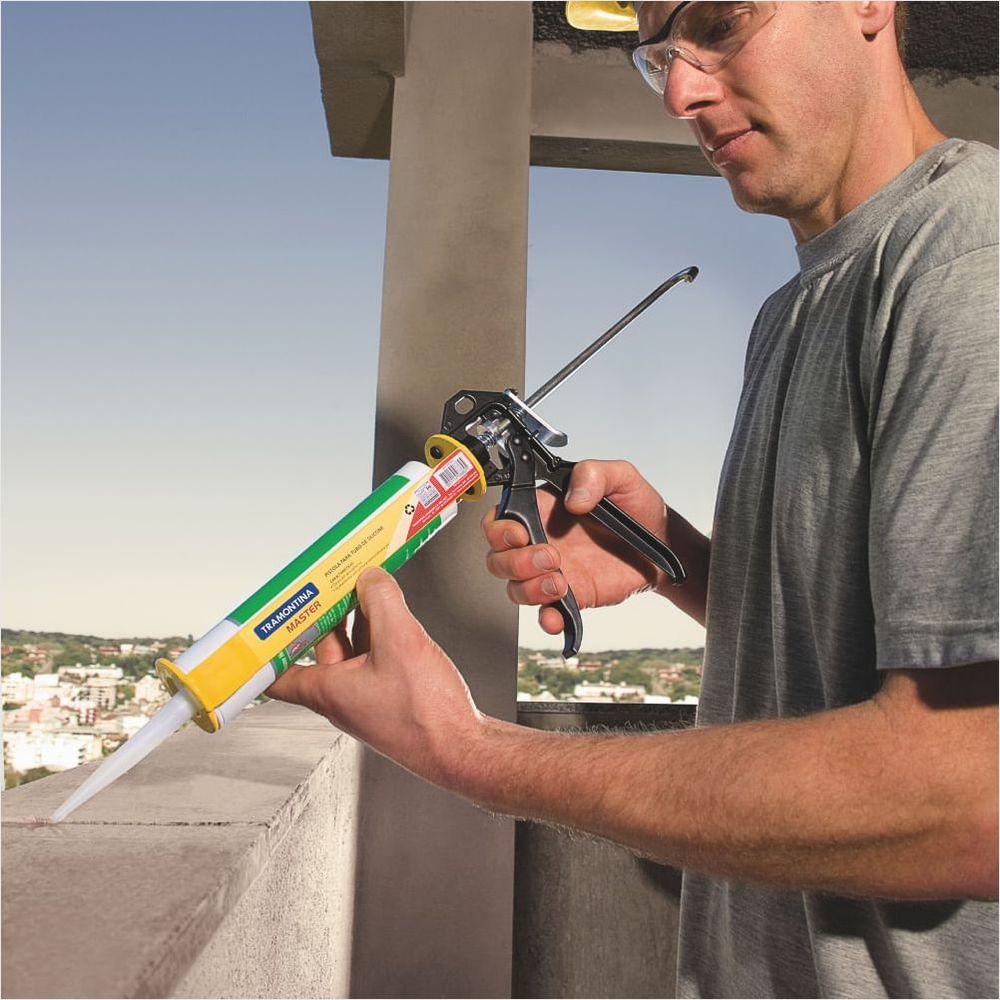 Pistola para Tubo de Silicone 280 ml Tramontina MASTER com Chapas em Aço - 2