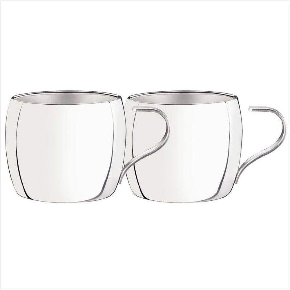 Jogo Xicaras Cha/Cappucino Aço Inox 2 Peças  Tramontina - 1