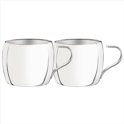 Jogo Xicaras Cha/Cappucino Aço Inox 2 Peças  Tramontina