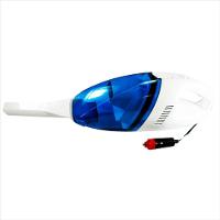 Mini Aspirador Branco e Azul 12V para Carro - 1