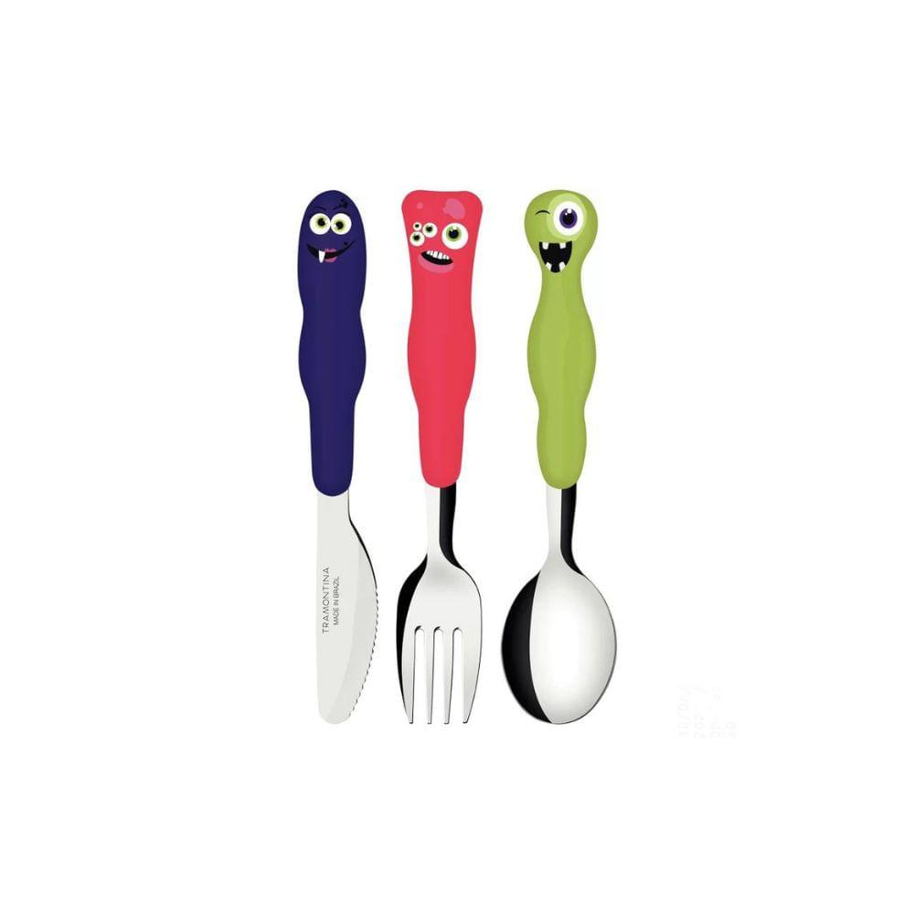 Jogo Inox 3 Peças Lirous Misto Tramontina - 1