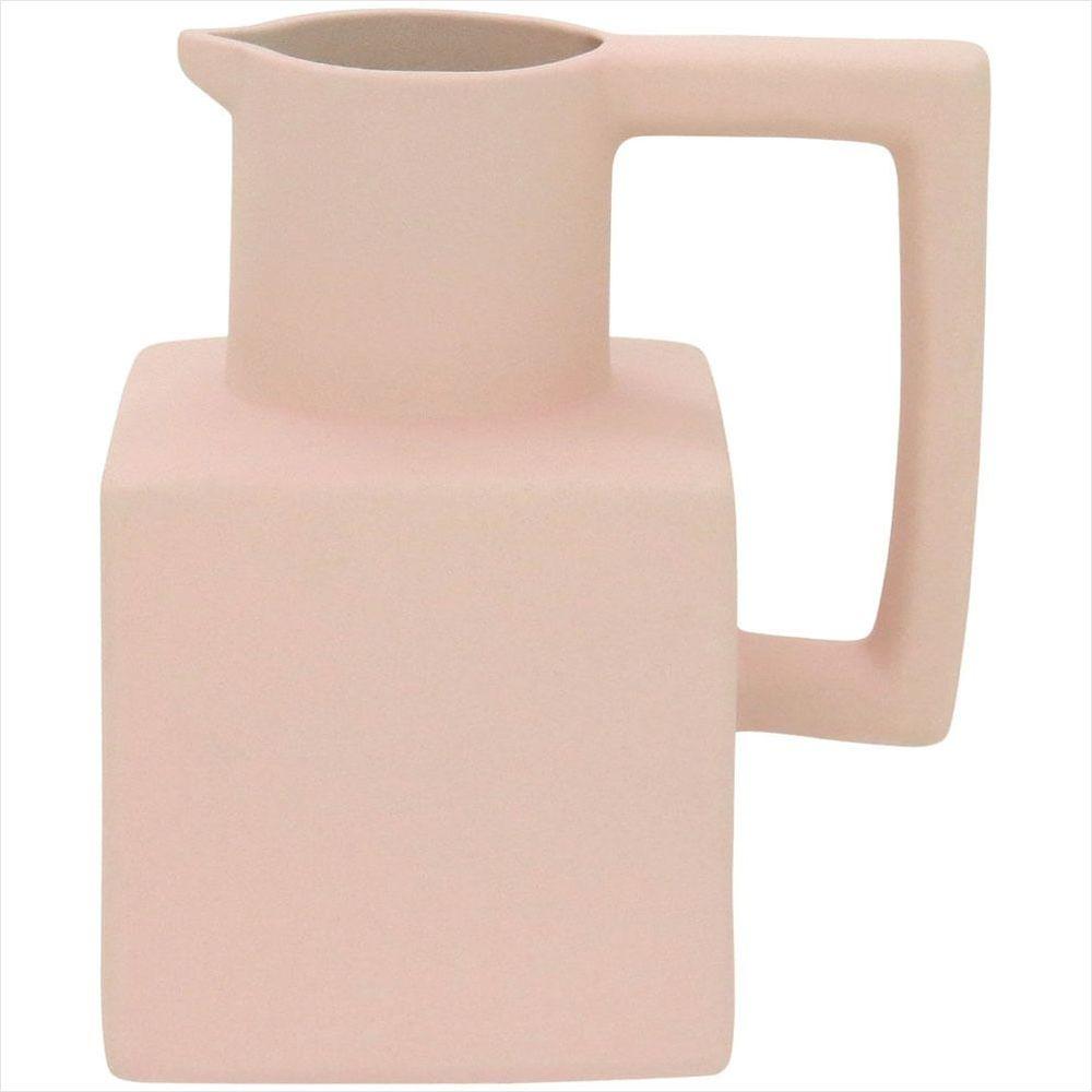 Vaso 14x13x10cm Cerâmica Rosa Shape - NH - 2