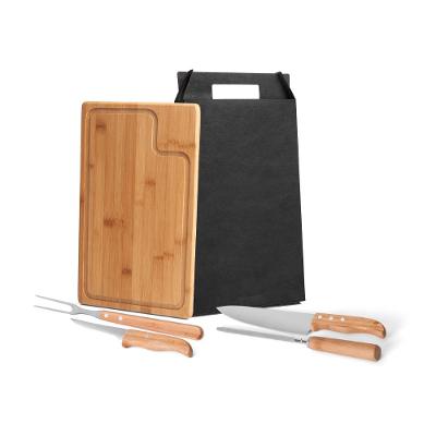 Conjunto Para Churrasco Em Bambu/Inox Texas - 5 Pçs Welf
