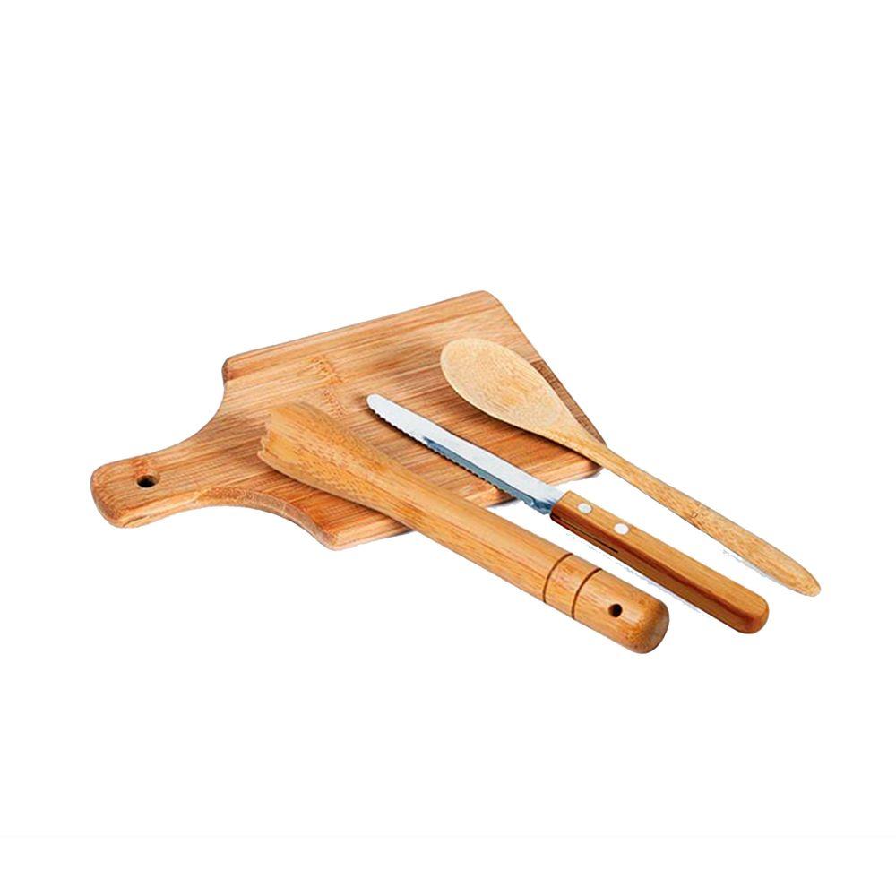 Kit Para Caipirinha Em Bambu Ibiza - 4 Pçs Welf - 1