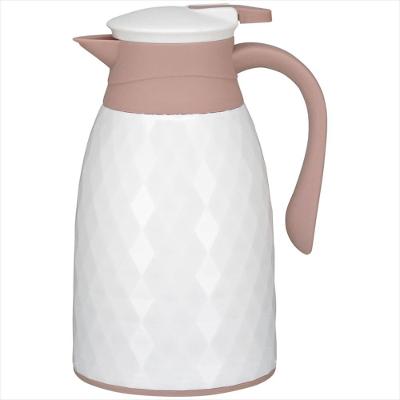 Garrafa Térmica 25x16x13cm 1L Plástico Branco Ampola Khenze