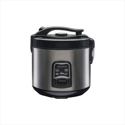 Panela Elétrica de Arrox em Inox e Visor Vidro 6 xícaras 220V Agratto