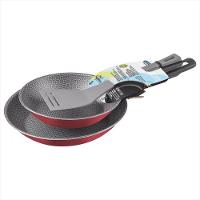 Jogo de Frigideiras Tramontina Antiaderente Loreto 3 Peças Vermelho - 1