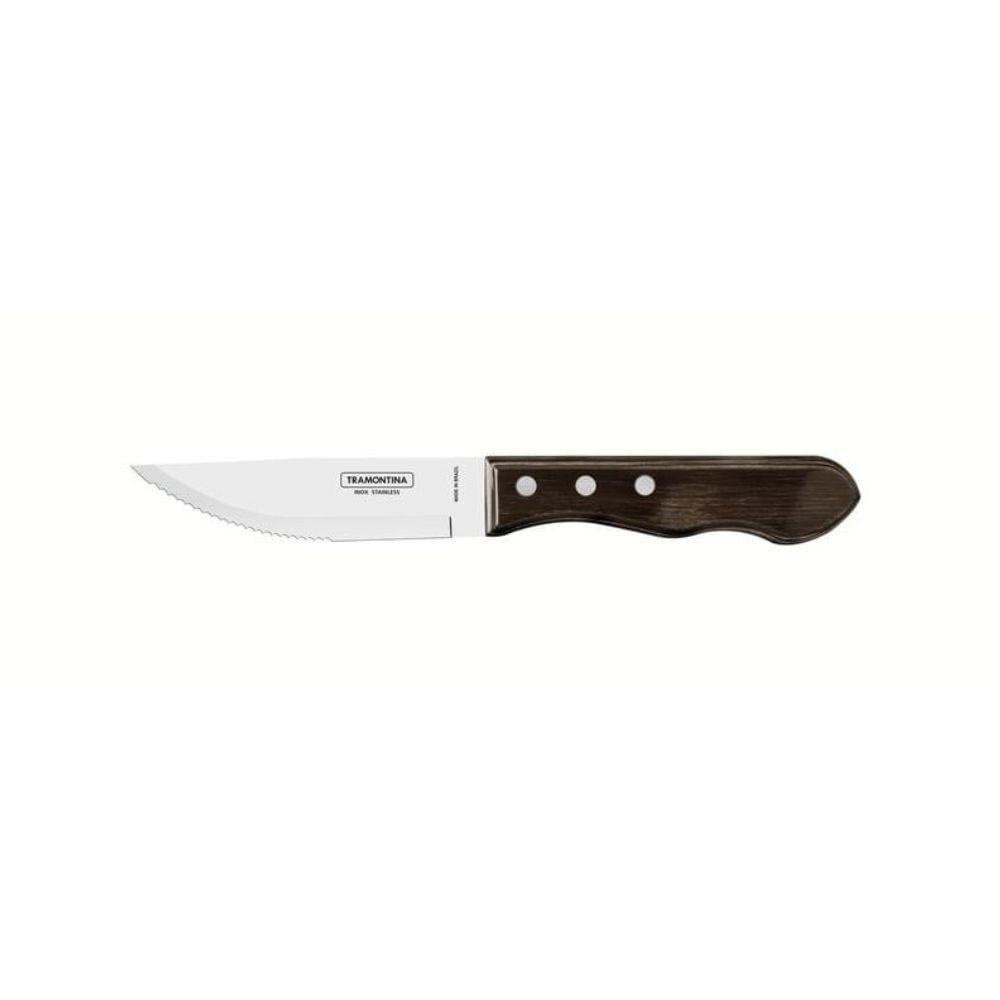 Faca Churrasco Jumbo Inox 5 Polywood Castanho Tradicional Tramontina - 3