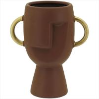 Vaso Cerâmica Marrom Pasco - NH - 18x15x9cm - 2