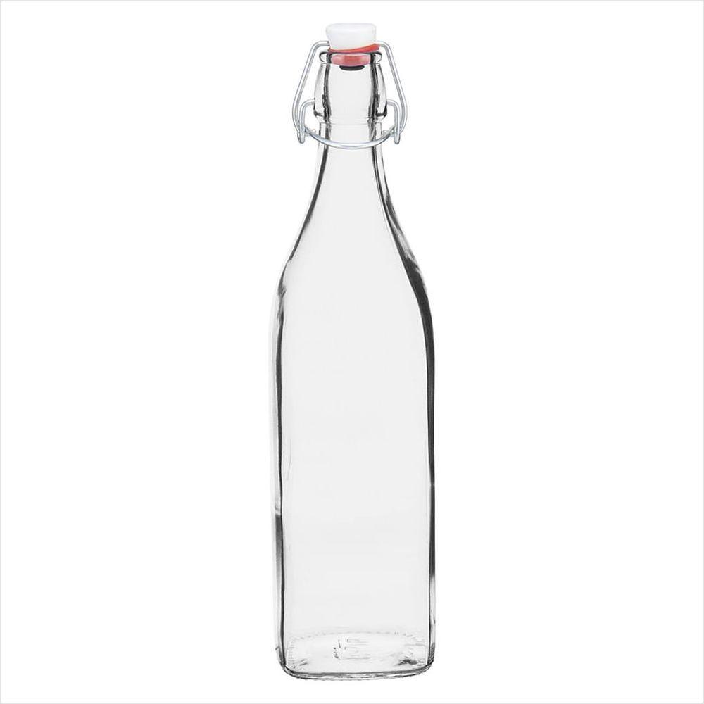 Garrafa 32x8x8cm 1L Vidro Transp Com Ta Bormioli Rocco Swing - Bormioli Rocco - 1