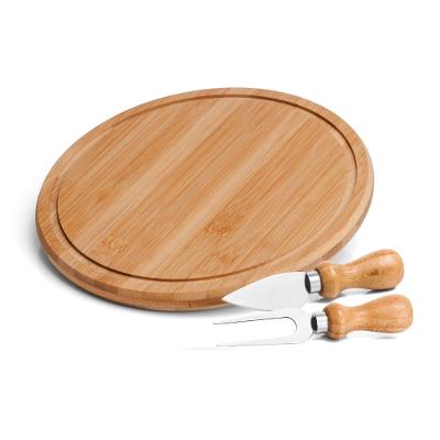 Conjunto Para Queijo Em Bambu/Inox - 3 Pçs Welf