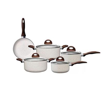 Conjunto Panelas 5 Peças Ceramic Life Granada com Indução Vanilla Brinox