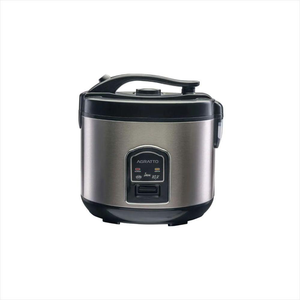 Panela Elétrica de Arroz em Inox e Visor Vidro 10 xícaras 220V Agratto - 1